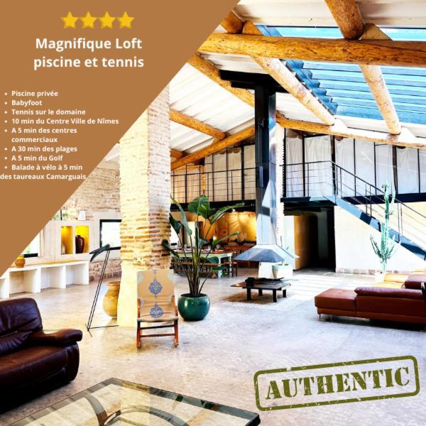 נים Magnifique Loft - Piscine - Tennis - Babyfoot מראה חיצוני תמונה